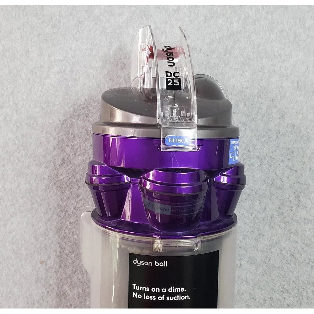 Dyson DC25 Dust Bin Animal Cyclone Vacuum Cleaner Canister Purple With Filter